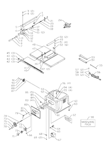 Delta Ts220ls Diagram and Parts List for TS220LS  Delta Saw