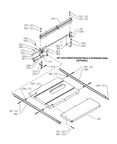 Delta 34-806 Type-4 Diagram and Parts List for 34-806 Type-4 Delta Saw
