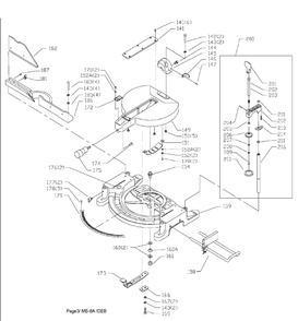 Delta Ms450 Diagram and Parts List for MS450  Delta Saw