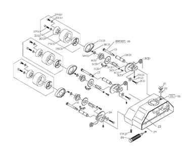 Delta 36-835 Type-2 Diagram and Parts List for 36-835 Type-2 Delta Power Feeder