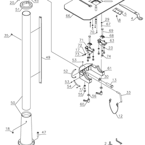 Diagram 1 Diagram and Parts List for 18-900L  Delta Drill Press