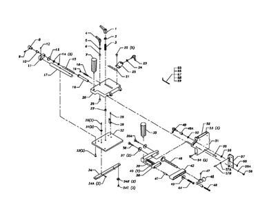 Delta 34-182 Diagram and Parts List for 34-182  Delta Saw