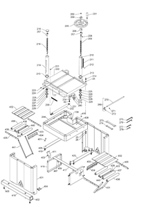 Delta 22-790x Type-1 Diagram and Parts List for 22-790X Type-1 Delta Planer Jointer