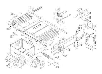 Delta 34-370 Diagram and Parts List for 34-370  Delta Saw