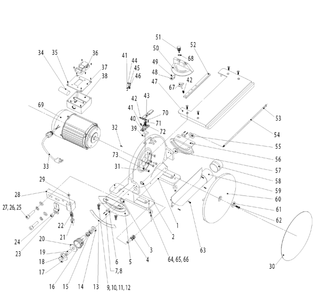 Delta 31-140 Type-1 Diagram and Parts List for 31-140 Type-1 Delta Sander Grinder