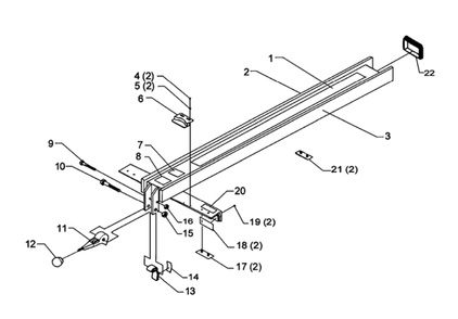 Delta 78-921 Type-1 Diagram and Parts List for 78-921 Type-1 Delta Saw