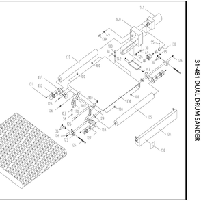 Diagram 2 Diagram and Parts List for 31-481  Delta Belt or Drum Sander