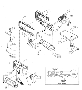 Delta 40-130 Diagram and Parts List for 40-130  Delta Saw