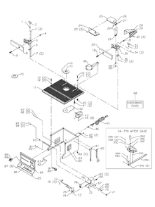 Delta Sh100 Diagram and Parts List for SH100  Delta Shaper