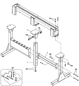 Delta 46-464 Type-2 Diagram and Parts List for 46-464 Type-2 Delta Lathe