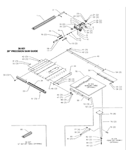 Delta 36-921 Diagram and Parts List for 36-921  Delta Saw