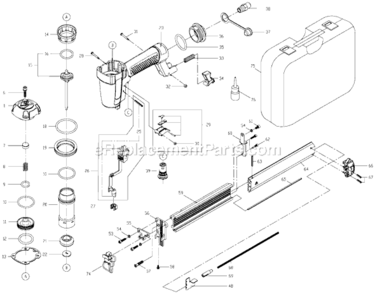 Part Location Diagram of A05684 Black and Decker Head Valve