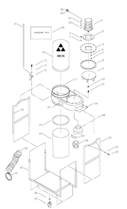 Delta 50-760 Type-2 Diagram and Parts List for 50-760 Type-2 Delta Dust Collector