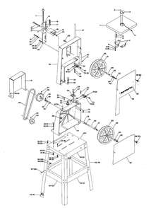 Delta 28-140 Diagram and Parts List for 28-140  Delta Saw