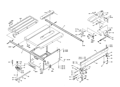 Delta Cs4l Diagram and Parts List for CS4L  Delta Saw