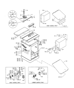 Delta 34-807 Type-3 Diagram and Parts List for 34-807 Type-3 Delta Saw
