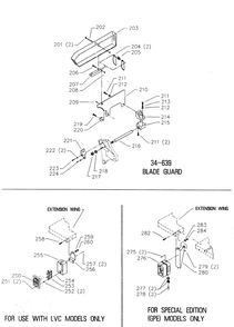 Delta 36-815 Diagram and Parts List for 36-815  Delta Saw