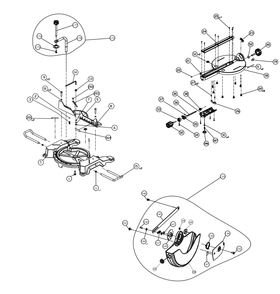 Diagram 1 Diagram and Parts List for S26-263L  Delta Miter Saw