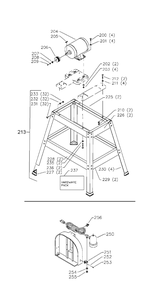 Delta Bs220 Diagram and Parts List for BS220  Delta Saw