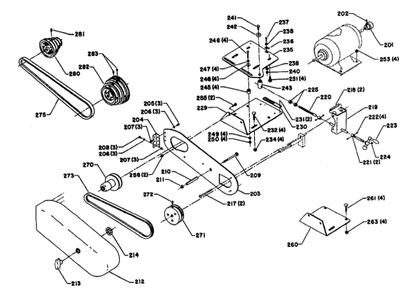 Delta 40-407 Type-1 Diagram and Parts List for 40-407 Type-1 Delta Saw