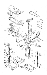 Delta Dp5b Diagram and Parts List for DP5B  Delta Drill Press