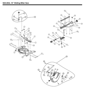 Fig-0 Diagram and Parts List for S26-263LS  Delta Saw
