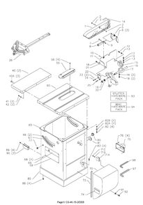 Delta 36-R51x Diagram and Parts List for 36-R51X  Delta Saw