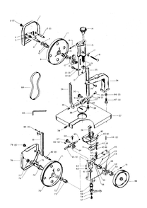 Diagram Diagram and Parts List for J-28-110 Type 1 Delta Saw