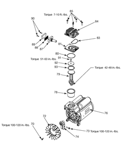 Delta 66-651 Type-1 Diagram and Parts List for 66-651 Type-1 Delta Compressor