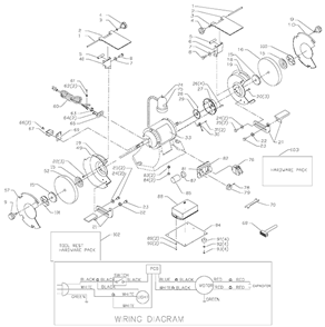 Page A Diagram and Parts List for GR450 Type 1 Delta Angle Grinder