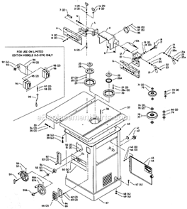 Page A Diagram and Parts List for 43-373 Type 3 Delta Shaper