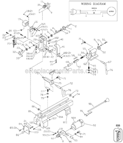Part Location Diagram of 1341865 Delta Motor Pulley