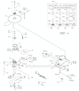 Page A Diagram and Parts List for SA350 Type 1 Delta Sander Polisher