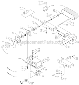 Page A Diagram and Parts List for SA446 Type 1 Delta Sander Polisher