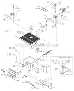 Page A Diagram and Parts List for SH100 Type 1 Delta Shaper