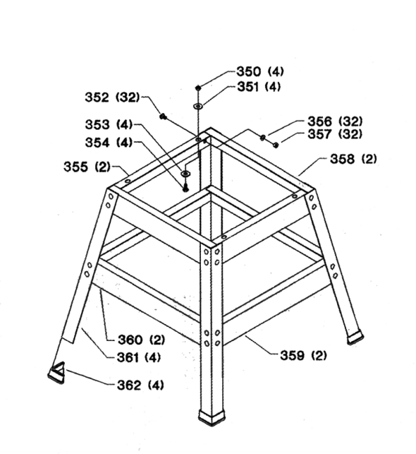 Delta 36-325c Diagram and Parts List for 36-325C  Delta Saw