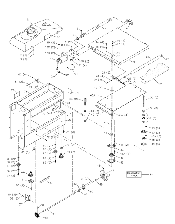 Delta 31-252 Diagram and Parts List for 31-252  Delta Sander Grinder