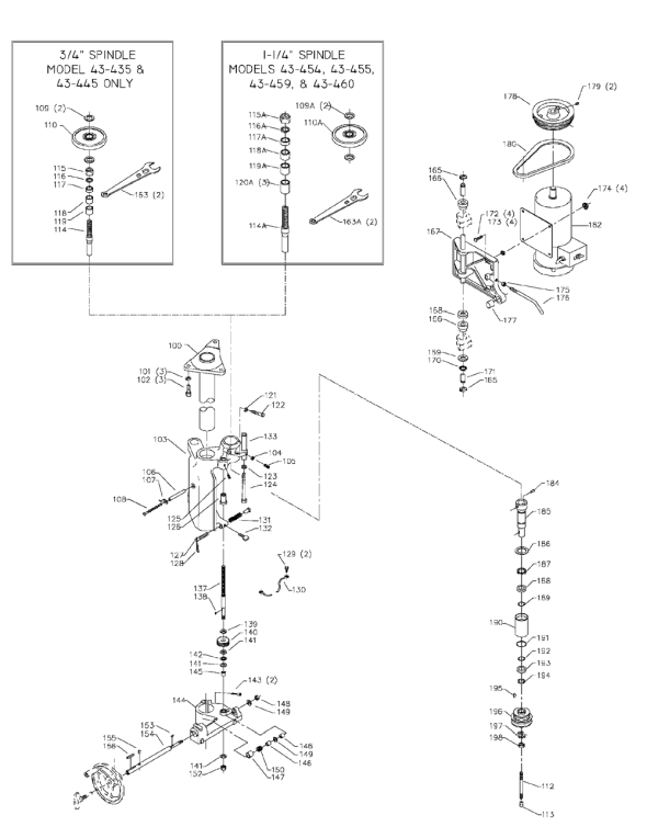 Delta 43-445 Diagram and Parts List for 43-445  Delta Shaper