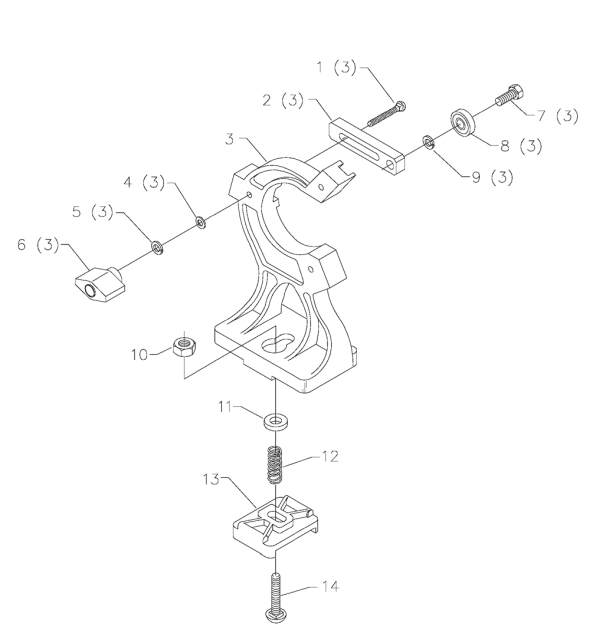 Delta 46-469 Diagram and Parts List for 46-469  Delta Lathe