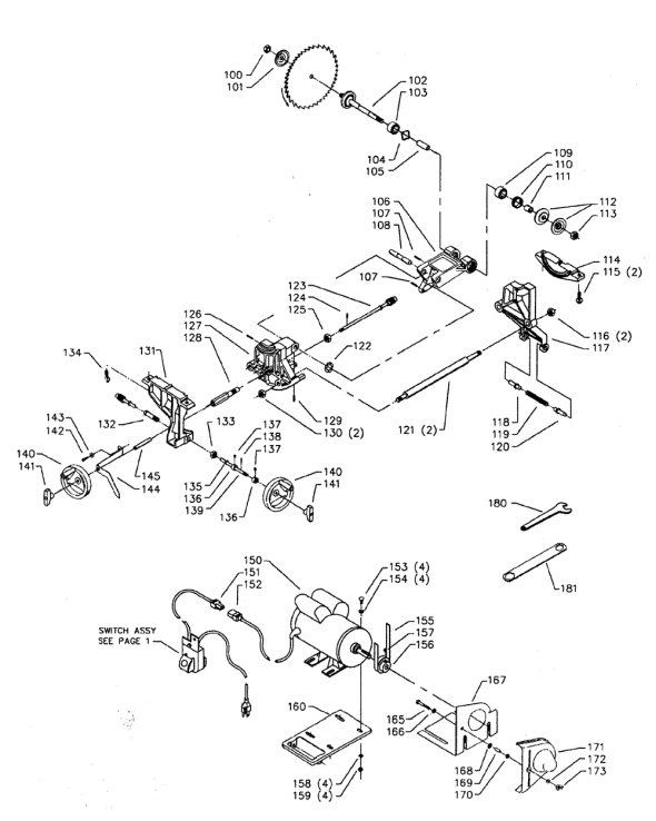 Delta 36-454 Diagram and Parts List for 36-454  Delta Saw