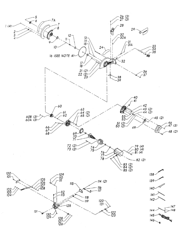 Delta 36-230 Diagram and Parts List for 36-230  Delta Saw