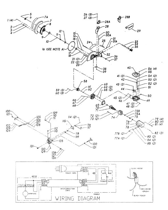 Delta 36-235 Diagram and Parts List for 36-235  Delta Saw