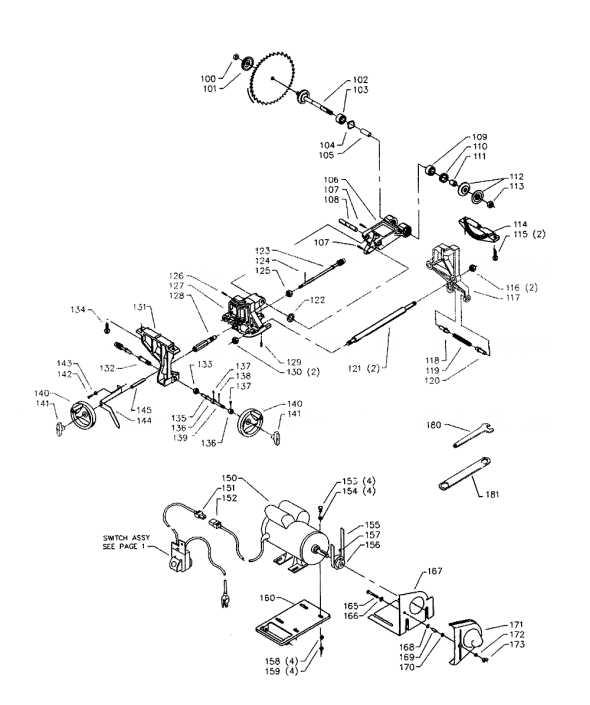 Delta 36-473 Diagram and Parts List for 36-473  Delta Saw