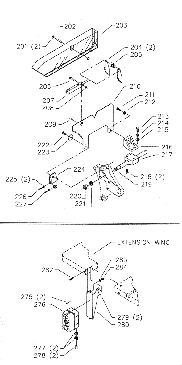 Delta 36-810 Diagram and Parts List for 36-810  Delta Saw