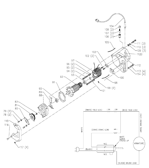 Delta Ms150 Diagram and Parts List for MS150  Delta Saw