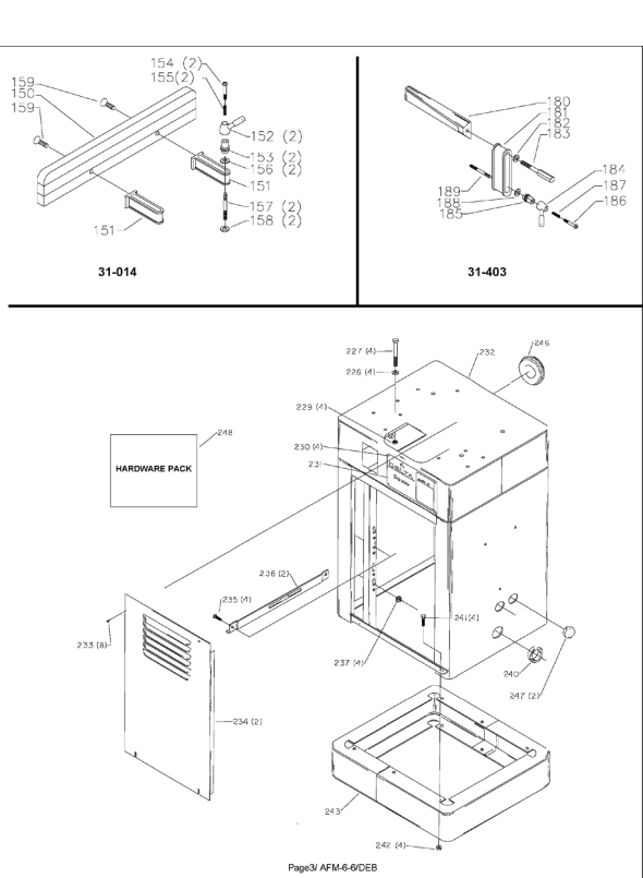 Delta 31-552 Diagram and Parts List for 31-552  Delta Sander Grinder