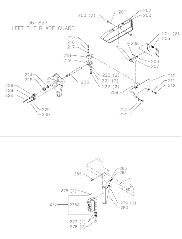 Delta 36-869 Diagram and Parts List for 36-869  Delta Saw