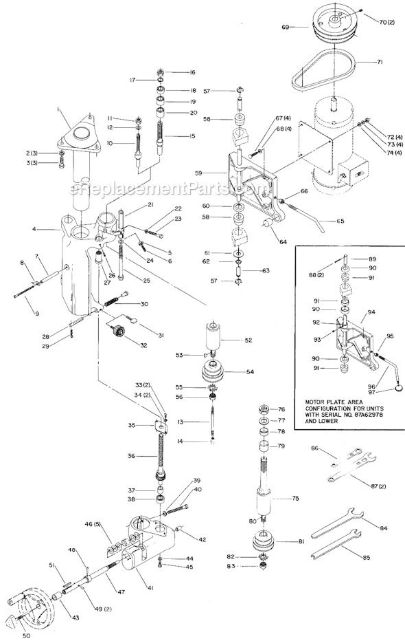Page A Diagram and Parts List for 43-373 Type 2 Delta Shaper