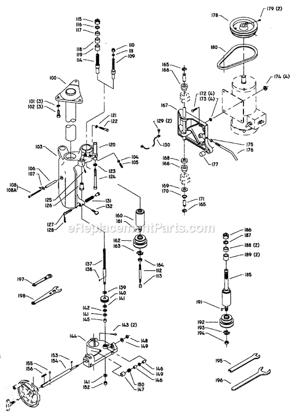 Page B Diagram and Parts List for 43-373 Type 3 Delta Shaper