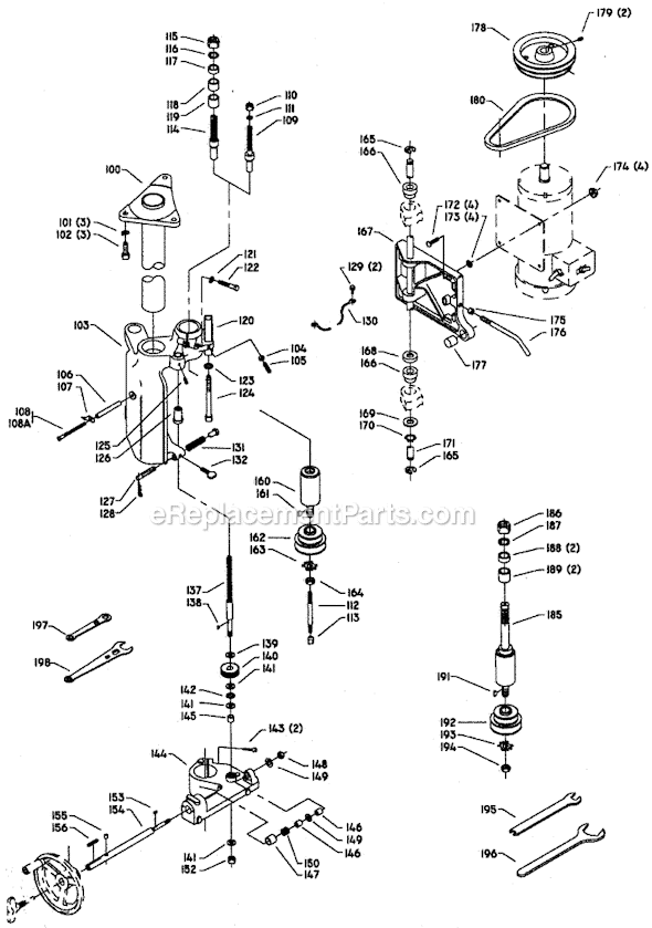 Page B Diagram and Parts List for 43-375 Type 2 Delta Shaper